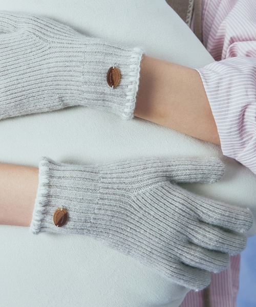 ROCKFISH WEATHERWEAR（ロックフィッシュウェザーウェア）の「NEW WOOLY SHORT GLOVES（手袋・レディース・ベージュ/マスタード/キャメル/グレー/グレイッシュベージュ/ブルー・FREE）」の11枚目の写真