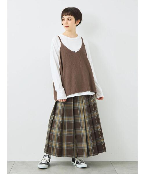 SM2（エスエムツー）の「ニットキャミチュニック（ニット/セーター・レディース・ブラック/モカ/トップグレー・F）」の5枚目の写真