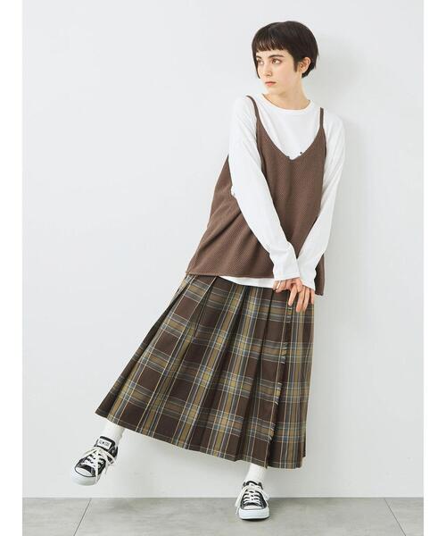 SM2（エスエムツー）の「ニットキャミチュニック（ニット/セーター・レディース・ブラック/モカ/トップグレー・F）」の6枚目の写真