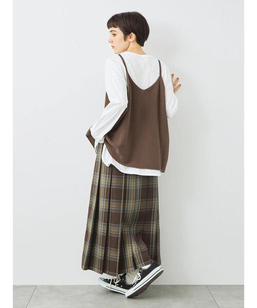 SM2（エスエムツー）の「ニットキャミチュニック（ニット/セーター・レディース・ブラック/モカ/トップグレー・F）」の8枚目の写真