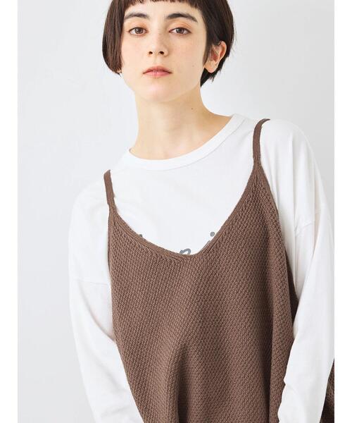 SM2（エスエムツー）の「ニットキャミチュニック（ニット/セーター・レディース・ブラック/モカ/トップグレー・F）」の9枚目の写真