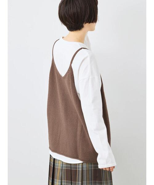 SM2（エスエムツー）の「ニットキャミチュニック（ニット/セーター・レディース・ブラック/モカ/トップグレー・F）」の10枚目の写真