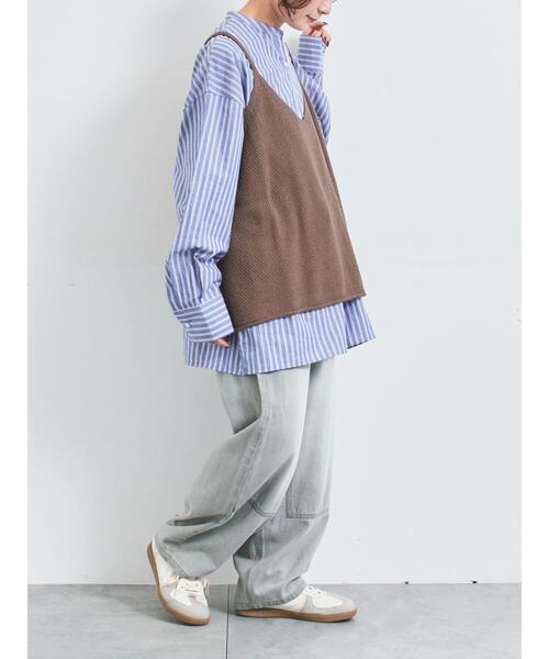 SM2（エスエムツー）の「ニットキャミチュニック（ニット/セーター・レディース・ブラック/モカ/トップグレー・F）」の21枚目の写真