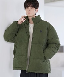 U.S. POLO ASSN.（ユーエスポロアッスン）の「U.S.POLO ASSN. ハイネックボリューム中綿スタンドネックブルゾン　タフタ/コーデュロイ（その他アウター）」