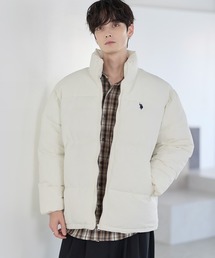 U.S. POLO ASSN.（ユーエスポロアッスン）の「U.S.POLO ASSN. ハイネックボリューム中綿スタンドネックブルゾン　タフタ/コーデュロイ（その他アウター）」