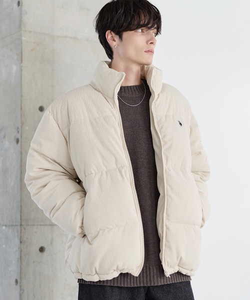 U.S. POLO ASSN.(ユーエスポロアッスン)の「U.S.POLO ASSN. ハイネックボリューム中綿スタンドネックブルゾン タフタ/コーデュロイ(その他アウター・メンズ・ベージュ/ブラック系2/カーキ系2/アイボリー/ホワイト系/ブラック/ブラウン系2・M/L/XL)」の16枚目の写真