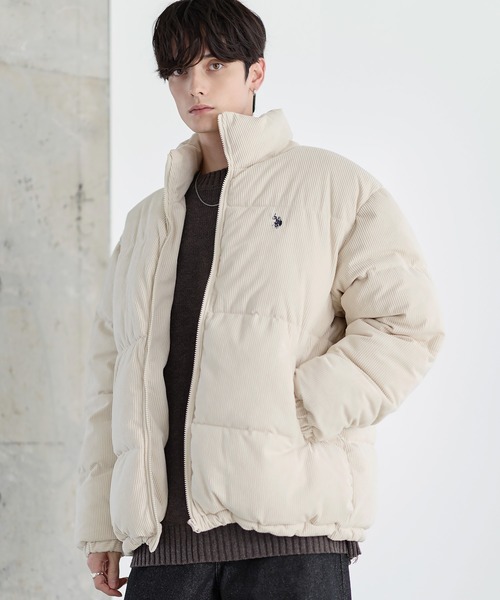 U.S. POLO ASSN.(ユーエスポロアッスン)の「U.S.POLO ASSN. ハイネックボリューム中綿スタンドネックブルゾン タフタ/コーデュロイ(その他アウター・メンズ・ベージュ/ブラック系2/カーキ系2/アイボリー/ホワイト系/ブラック/ブラウン系2・M/L/XL)」の17枚目の写真