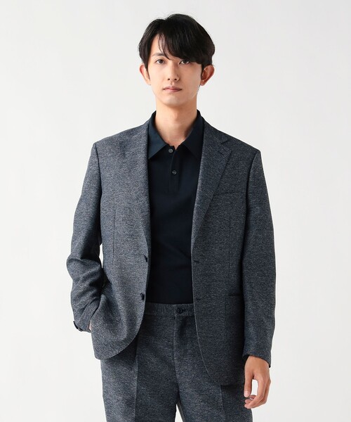 BEAMS HEART(ビームスハート)の「【7/2値下げ】テックカラミ 2ボタン ジャケット(セットアップ対応)(テーラードジャケット・メンズ・ネイビー/グレー・SMALL/MEDIUM/LARGE/X-LARGE)」の9枚目の写真