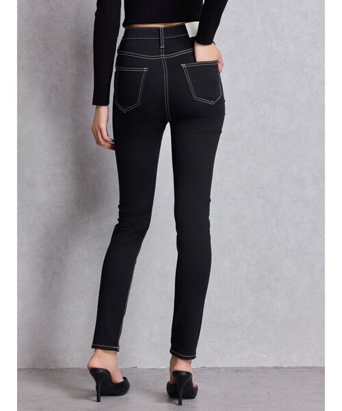 GYDA（ジェイダ）の「ハイウエストワンウォッシュスキニーパンツ（デニムパンツ・レディース・ブラック・LARGE/MEDIUM/X-SMALL/XX-SMALL/SMALL）」の16枚目の写真