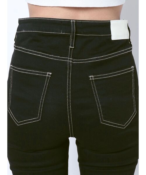 GYDA（ジェイダ）の「ハイウエストワンウォッシュスキニーパンツ（デニムパンツ・レディース・ブラック・LARGE/MEDIUM/X-SMALL/XX-SMALL/SMALL）」の22枚目の写真