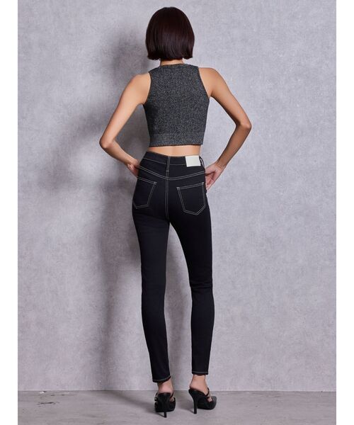 GYDA(ジェイダ)の「ハイウエストワンウォッシュスキニーパンツ(デニムパンツ・レディース・ブラック・LARGE/MEDIUM/X-SMALL/XX-SMALL/SMALL)」の14枚目の写真