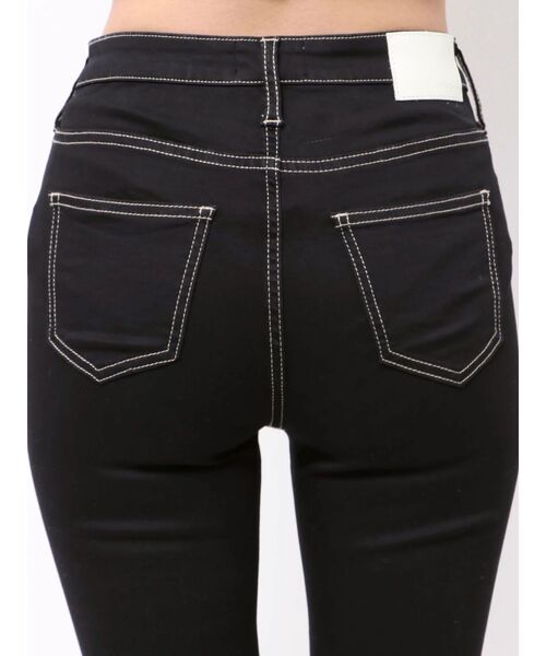 GYDA(ジェイダ)の「ハイウエストワンウォッシュスキニーパンツ(デニムパンツ・レディース・ブラック・LARGE/MEDIUM/X-SMALL/XX-SMALL/SMALL)」の12枚目の写真