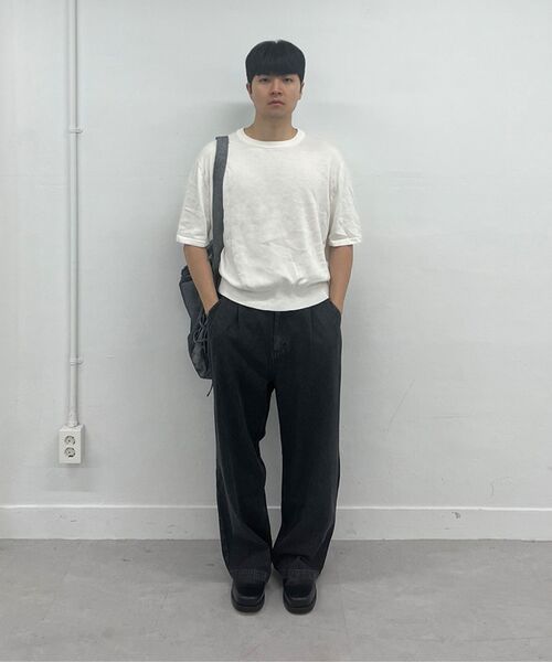 Millo Archive（ミロ アーカイブ）の「クロップイージーニット [アイボリー]（ニット/セーター・メンズ・その他・MEDIUM/LARGE/X-LARGE）」の6枚目の写真