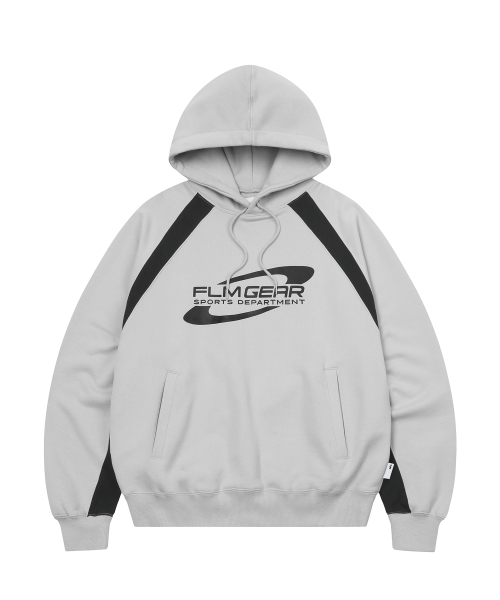 F.ILLUMINATE(フィルミネイト)の「FLM ギアロゴフードパーカー-グレー(パーカー・レディース・その他・SMALL/MEDIUM/LARGE)」の1枚目の写真
