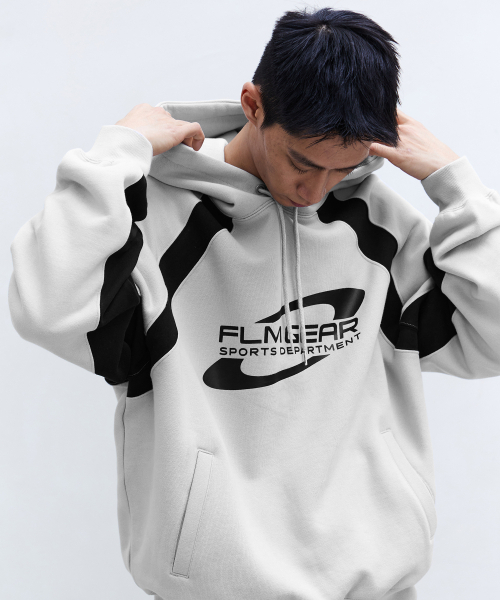 F.ILLUMINATE(フィルミネイト)の「FLM ギアロゴフードパーカー-グレー(パーカー・レディース・その他・SMALL/MEDIUM/LARGE)」の9枚目の写真