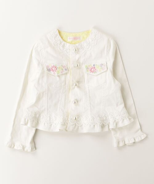 ブランド古着】mezzo piano｜メゾピアノのノーカラージャケット