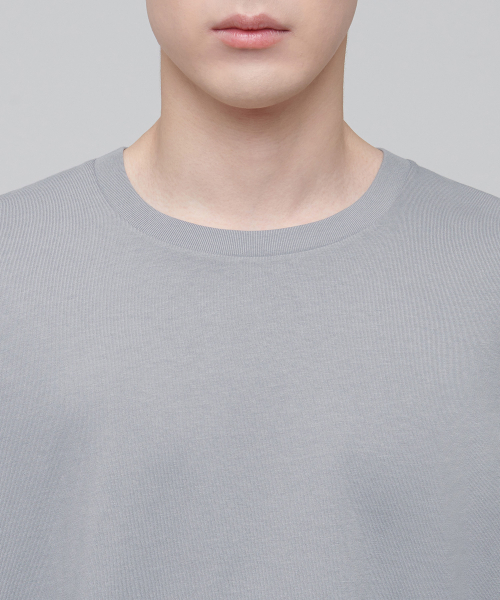 MUSINSA STANDARD（ムシンサスタンダード）の「オーバーサイズクルーネックTシャツ[ライトグレー]（Tシャツ/カットソー・メンズ・その他・SMALL/MEDIUM/LARGE/X-LARGE/XX-LARGE/XXX-LARGE）」の3枚目の写真