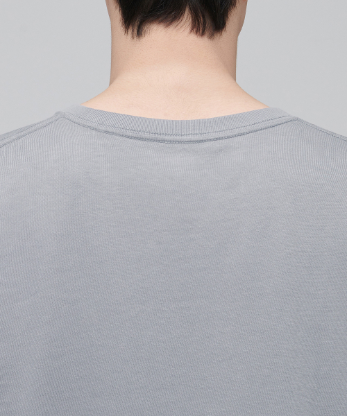 MUSINSA STANDARD（ムシンサスタンダード）の「オーバーサイズクルーネックTシャツ[ライトグレー]（Tシャツ/カットソー・メンズ・その他・SMALL/MEDIUM/LARGE/X-LARGE/XX-LARGE/XXX-LARGE）」の4枚目の写真