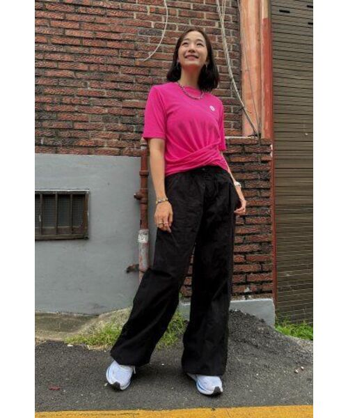 THE GREEN LAB（ザグリーンラボ）の「女性ツイストモーダル半袖Tシャツ[ピンク]（Tシャツ/カットソー・レディース・その他・FREE）」の12枚目の写真