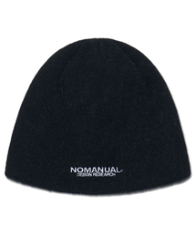 NOMANUAL（NOMANUAL）の「NM HAIRY BEANIE - BLACK（ニットキャップ/ビーニー）」
