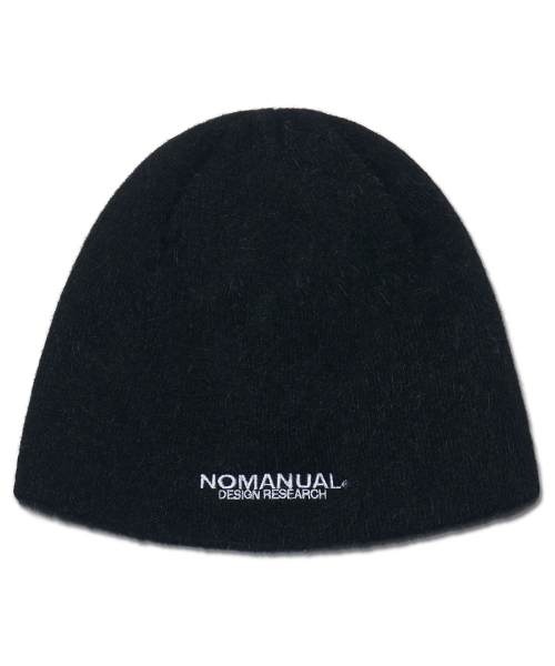 NM HAIRY BEANIE - BLACK（ニットキャップ/ビーニー）｜NOMANUAL