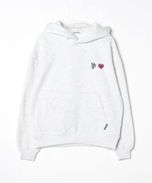 heart patch logo hoodie