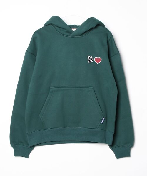 My sugar Babe（マイシュガーベイブ）の「heart patch logo hoodie（パーカー・メンズ・アイボリー/グレー/ブラック/ピンク/ブラウン/グリーン/レッド・X-LARGE/MEDIUM/LARGE）」の5枚目の写真