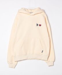 heart patch logo hoodie
