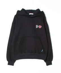 heart patch logo hoodie