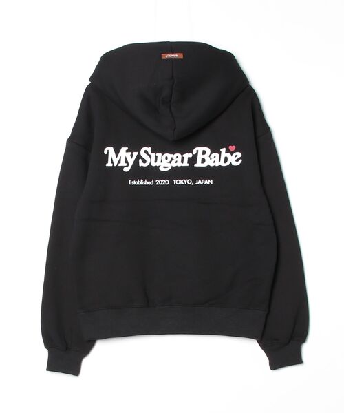 My sugar Babe（マイシュガーベイブ）の「heart patch logo hoodie（パーカー・メンズ・アイボリー/グレー/ブラック/ピンク/ブラウン/グリーン/レッド・X-LARGE/MEDIUM/LARGE）」の8枚目の写真