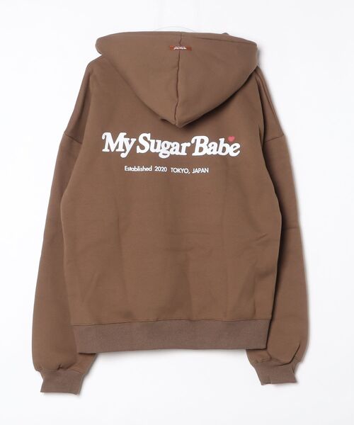 My sugar Babe（マイシュガーベイブ）の「heart patch logo hoodie（パーカー・メンズ・アイボリー/グレー/ブラック/ピンク/ブラウン/グリーン/レッド・X-LARGE/MEDIUM/LARGE）」の10枚目の写真