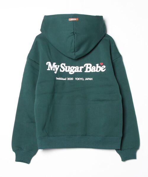 My sugar Babe（マイシュガーベイブ）の「heart patch logo hoodie（パーカー・メンズ・アイボリー/グレー/ブラック/ピンク/ブラウン/グリーン/レッド・X-LARGE/MEDIUM/LARGE）」の13枚目の写真