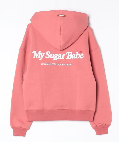 My sugar Babe（マイシュガーベイブ）の「heart patch logo hoodie（パーカー・メンズ・アイボリー/グレー/ブラック/ピンク/ブラウン/グリーン/レッド・X-LARGE/MEDIUM/LARGE）」の14枚目の写真