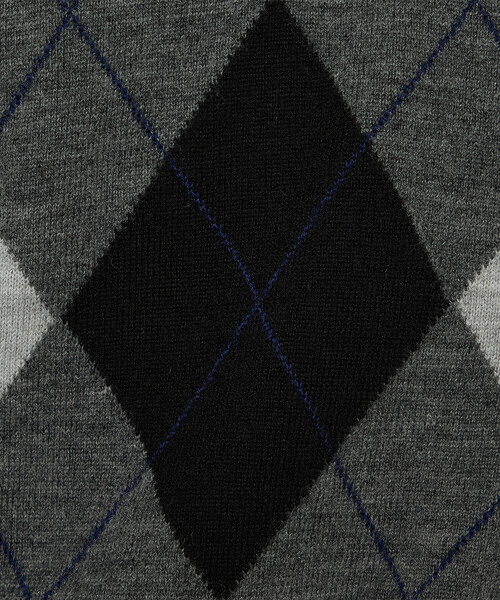 COMME CA（コムサ）の「アーガイルニット プルオーバー（ニット/セーター・レディース・ネイビー/グレー系その他・9号/11号）」の18枚目の写真