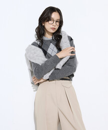 COMME CA | アーガイルニット プルオーバー(ニット/セーター)