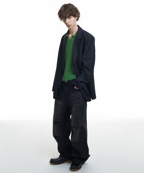 INSILENCE（インサイロンス）の「[INSILENCE x KKST]デタッチャブルウールブレザーBLACK（テーラードジャケット・メンズ・その他・MEDIUM/SMALL/LARGE）」の14枚目の写真