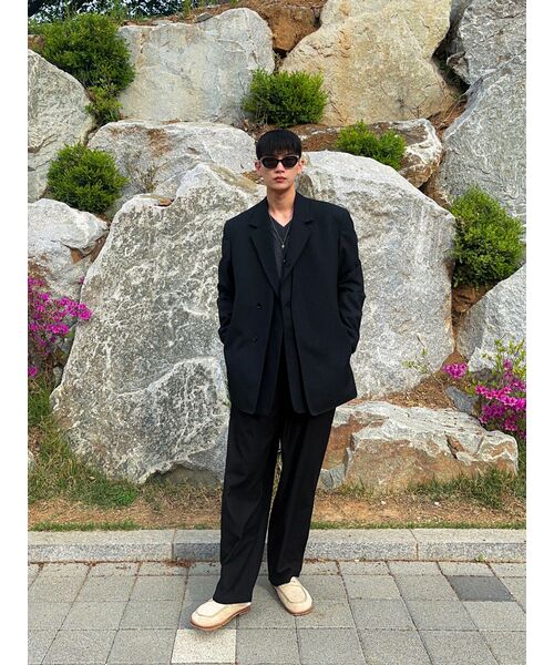 INSILENCE（インサイロンス）の「[INSILENCE x KKST]デタッチャブルウールブレザーBLACK（テーラードジャケット・メンズ・その他・MEDIUM/SMALL/LARGE）」の4枚目の写真