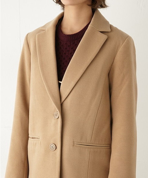 SLY（スライ）の「SINGLE テーラーCOAT（チェスターコート・レディース・ベージュ/ネイビー/ブラック/トップグレー・1/2）」の15枚目の写真