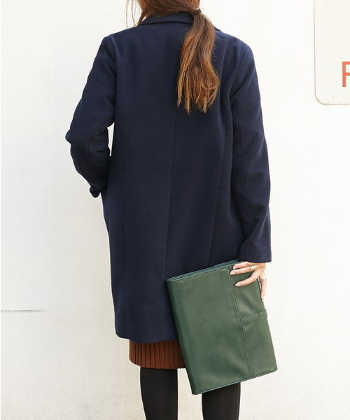 SLY（スライ）の「SINGLE テーラーCOAT（チェスターコート・レディース・ベージュ/ネイビー/ブラック/トップグレー・1/2）」の9枚目の写真