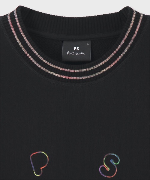 PS Paul Smith(ピーエスポールスミス)の「"Happy" スペースダイ スウェット / 252506 191Z(スウェット・メンズ・ブラック・X-LARGE/LARGE/MEDIUM)」の2枚目の写真