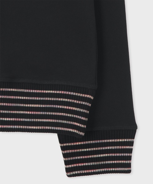 PS Paul Smith(ピーエスポールスミス)の「"Happy" スペースダイ スウェット / 252506 191Z(スウェット・メンズ・ブラック・X-LARGE/LARGE/MEDIUM)」の3枚目の写真