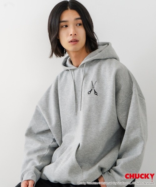 JEANS MATE(ジーンズメイト)の「【CHUCKY/チャッキー】オリジナルデザイン 裏起毛パーカー フーディー CHUCKY チャッキー ティファニー(パーカー・メンズ・ブラック系その他2/ベージュ系その他/グレー系その他2/ブラック系その他・LARGE/X-LARGE/MEDIUM)」の6枚目の写真