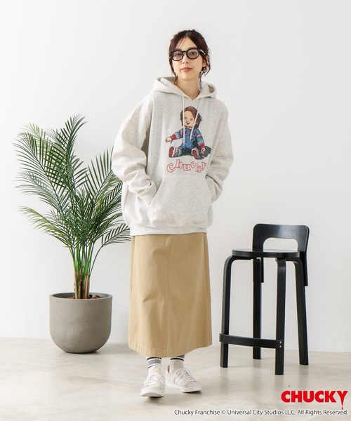 JEANS MATE(ジーンズメイト)の「【CHUCKY/チャッキー】オリジナルデザイン 裏起毛パーカー フーディー CHUCKY チャッキー ティファニー(パーカー・メンズ・ブラック系その他2/ベージュ系その他/グレー系その他2/ブラック系その他・LARGE/X-LARGE/MEDIUM)」の10枚目の写真