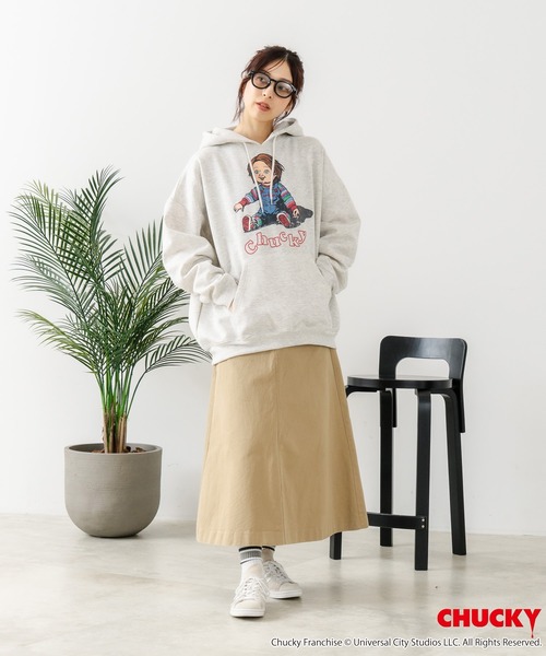 JEANS MATE(ジーンズメイト)の「【CHUCKY/チャッキー】オリジナルデザイン 裏起毛パーカー フーディー CHUCKY チャッキー ティファニー(パーカー・メンズ・ブラック系その他2/ベージュ系その他/グレー系その他2/ブラック系その他・LARGE/X-LARGE/MEDIUM)」の11枚目の写真