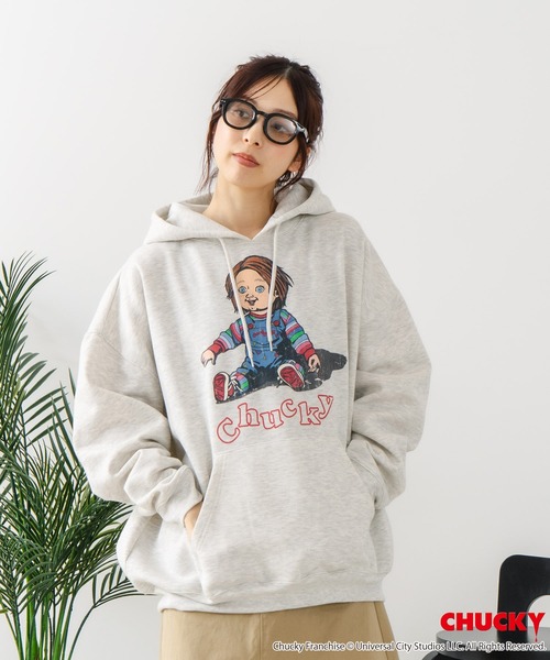 JEANS MATE(ジーンズメイト)の「【CHUCKY/チャッキー】オリジナルデザイン 裏起毛パーカー フーディー CHUCKY チャッキー ティファニー(パーカー・メンズ・ブラック系その他2/ベージュ系その他/グレー系その他2/ブラック系その他・LARGE/X-LARGE/MEDIUM)」の14枚目の写真