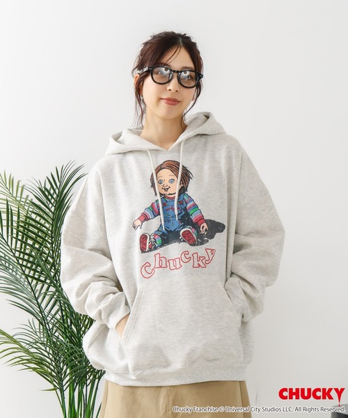 JEANS MATE(ジーンズメイト)の「【CHUCKY/チャッキー】オリジナルデザイン 裏起毛パーカー フーディー CHUCKY チャッキー ティファニー(パーカー・メンズ・ブラック系その他2/ベージュ系その他/グレー系その他2/ブラック系その他・LARGE/X-LARGE/MEDIUM)」の15枚目の写真