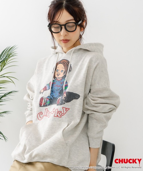 JEANS MATE(ジーンズメイト)の「【CHUCKY/チャッキー】オリジナルデザイン 裏起毛パーカー フーディー CHUCKY チャッキー ティファニー(パーカー・メンズ・ブラック系その他2/ベージュ系その他/グレー系その他2/ブラック系その他・LARGE/X-LARGE/MEDIUM)」の19枚目の写真