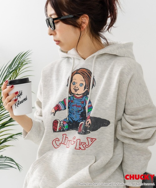 JEANS MATE(ジーンズメイト)の「【CHUCKY/チャッキー】オリジナルデザイン 裏起毛パーカー フーディー CHUCKY チャッキー ティファニー(パーカー・メンズ・ブラック系その他2/ベージュ系その他/グレー系その他2/ブラック系その他・LARGE/X-LARGE/MEDIUM)」の20枚目の写真