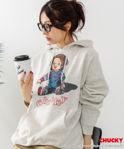 JEANS MATE(ジーンズメイト)の「【CHUCKY/チャッキー】オリジナルデザイン 裏起毛パーカー フーディー CHUCKY チャッキー ティファニー(パーカー・メンズ・ブラック系その他2/ベージュ系その他/グレー系その他2/ブラック系その他・LARGE/X-LARGE/MEDIUM)」の21枚目の写真
