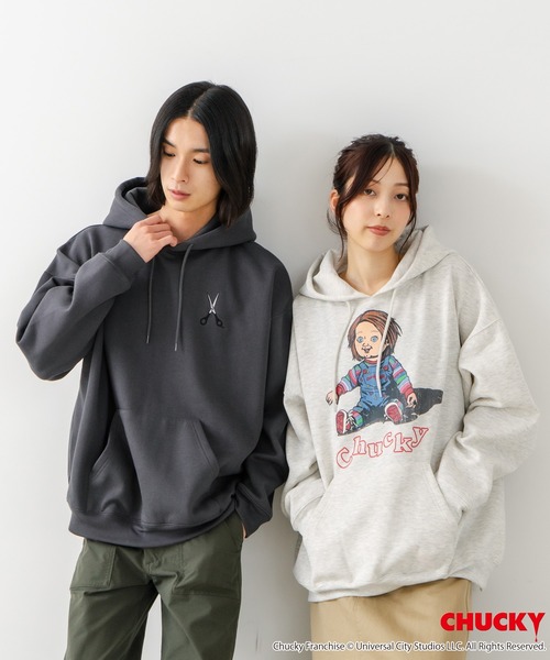 JEANS MATE(ジーンズメイト)の「【CHUCKY/チャッキー】オリジナルデザイン 裏起毛パーカー フーディー CHUCKY チャッキー ティファニー(パーカー・メンズ・ブラック系その他2/ベージュ系その他/グレー系その他2/ブラック系その他・LARGE/X-LARGE/MEDIUM)」の22枚目の写真